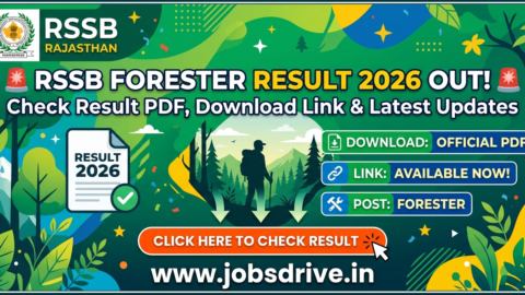 RSSB Forester Result 2026 Out: Check Result PDF, Download Link & Latest Updates