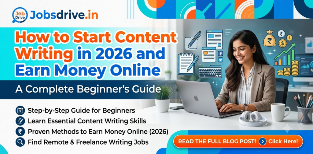 How to Start Content Writing in 2026 and Earn Money Online A Complete Beginner’s Guide